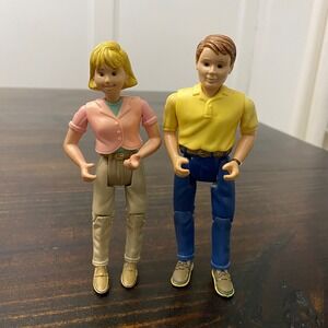 Vintage 1998 Fisher Price Loving Family Dollhouse Figures Mom and Dad Set 5.5"